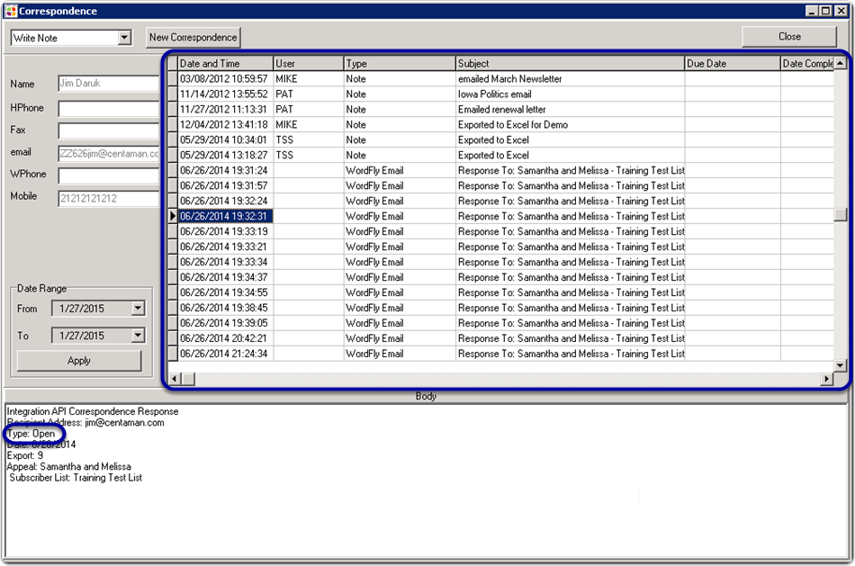 Enterprise: How Do I Track Wordfly Correspondence In Crm?