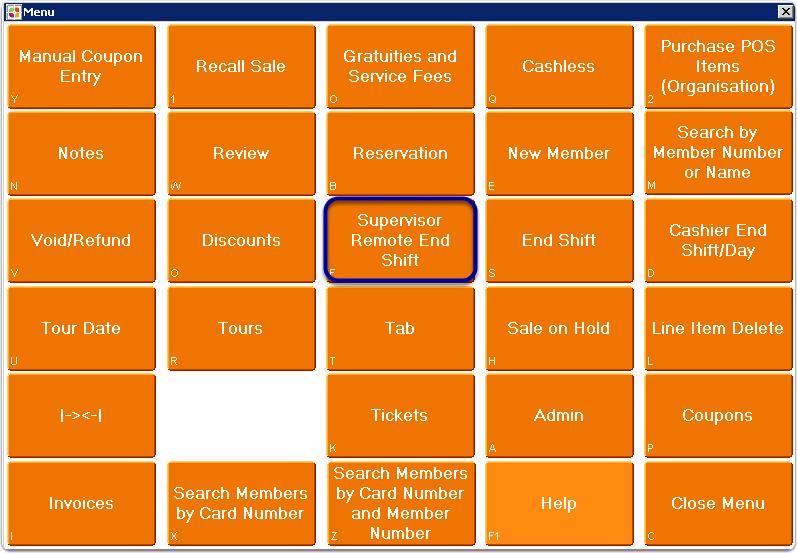 Enterprise How do I perform a Remote End of Shift?