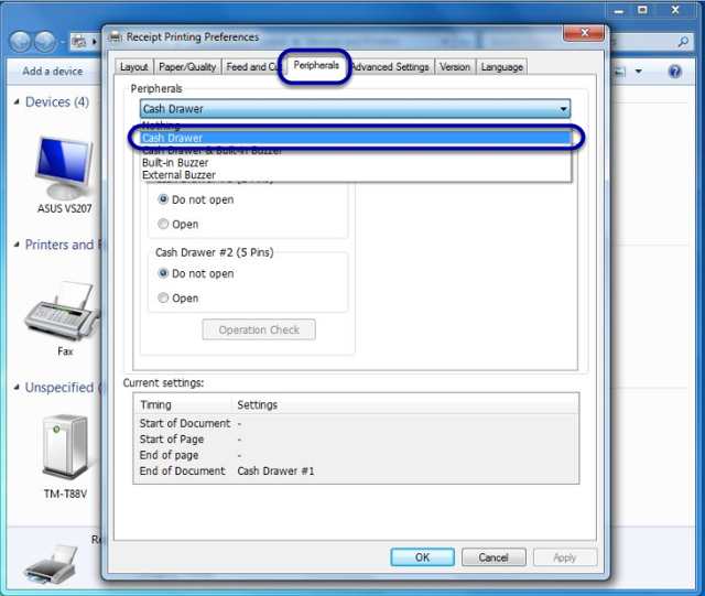 Enterprise How do I configure POS to monitor the cash drawer?