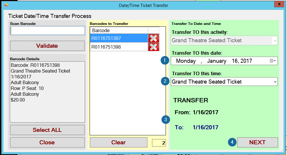 Outbound: How to Reassign Seats in the Box Office