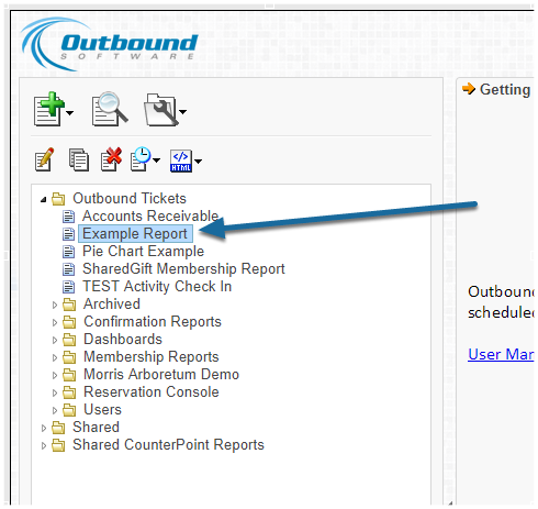 Outbound/Ascent: How to Run a Report in the Report Builder