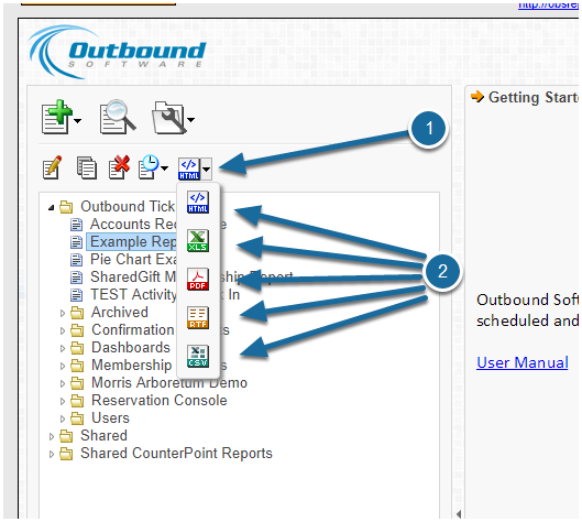 Outbound/Ascent: How to Run a Report in the Report Builder